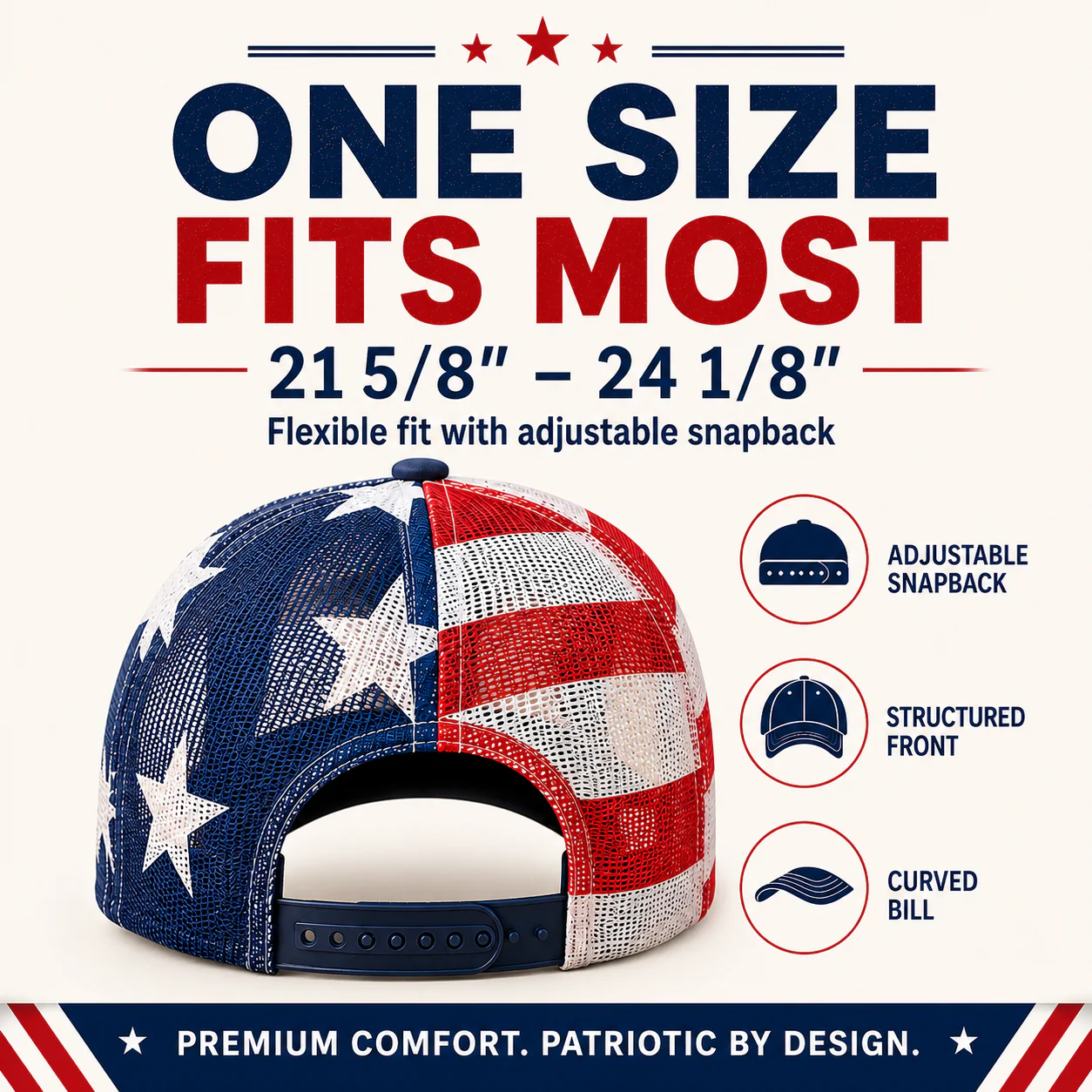 🔥 ❤️ 🇺🇸 America 250 Years Patriotic Embroidered Mesh Trucker Cap - Image 6