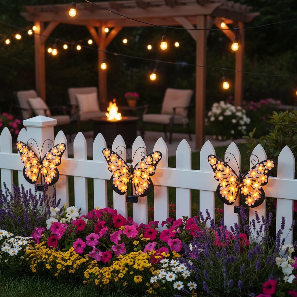 🔥2026 Hot Sales 50% OFF🔥Solar Lights Outdoor Metal Butterfly Wall Decor - Image 4