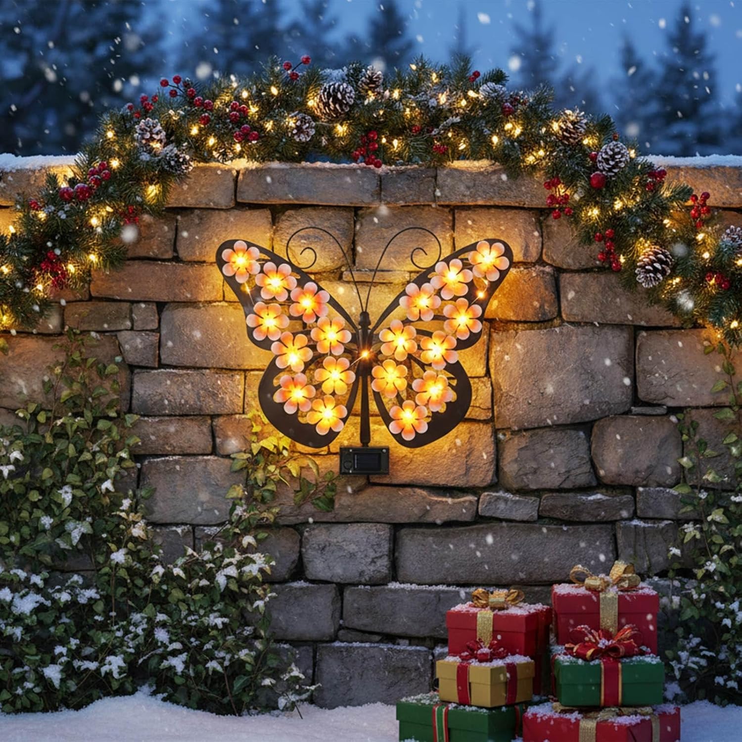 🔥2026 Hot Sales 50% OFF🔥Solar Lights Outdoor Metal Butterfly Wall Decor - Image 8