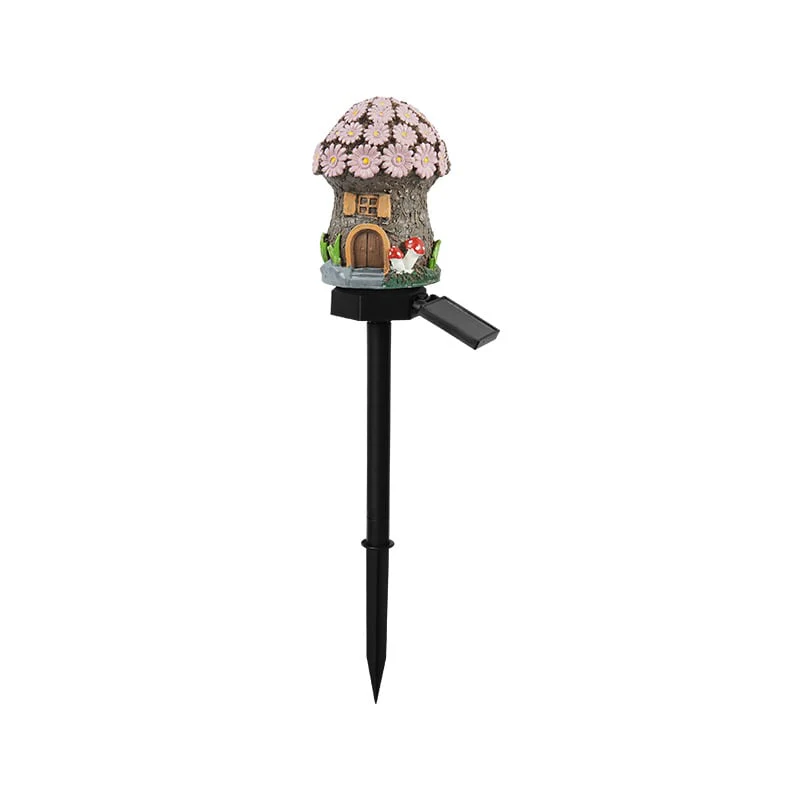 Solar Fairy-Tale Mushroom Cottage Garden Light - Image 10