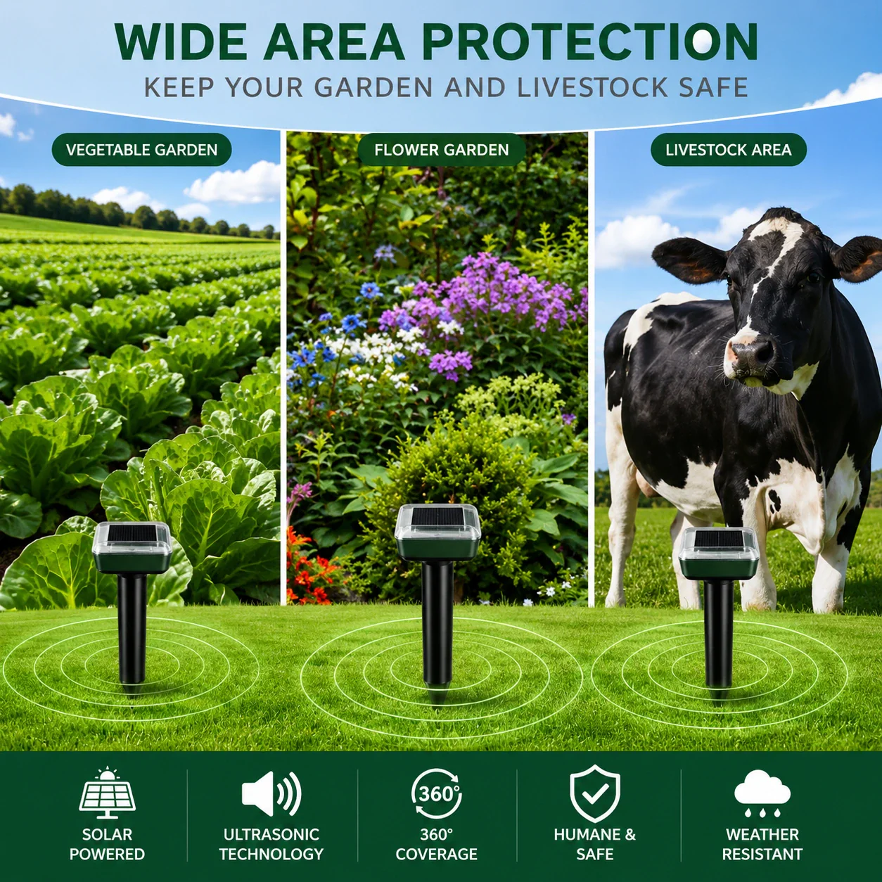 🌸Spring Sale 50% OFF☘️Solar Powered Waterproof Screw Mole Repellent - Image 4