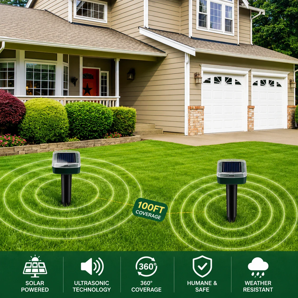 🌸Spring Sale 50% OFF☘️Solar Powered Waterproof Screw Mole Repellent - Image 6