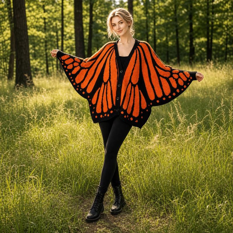 Monarch Butterfly Cardigan - Image 4