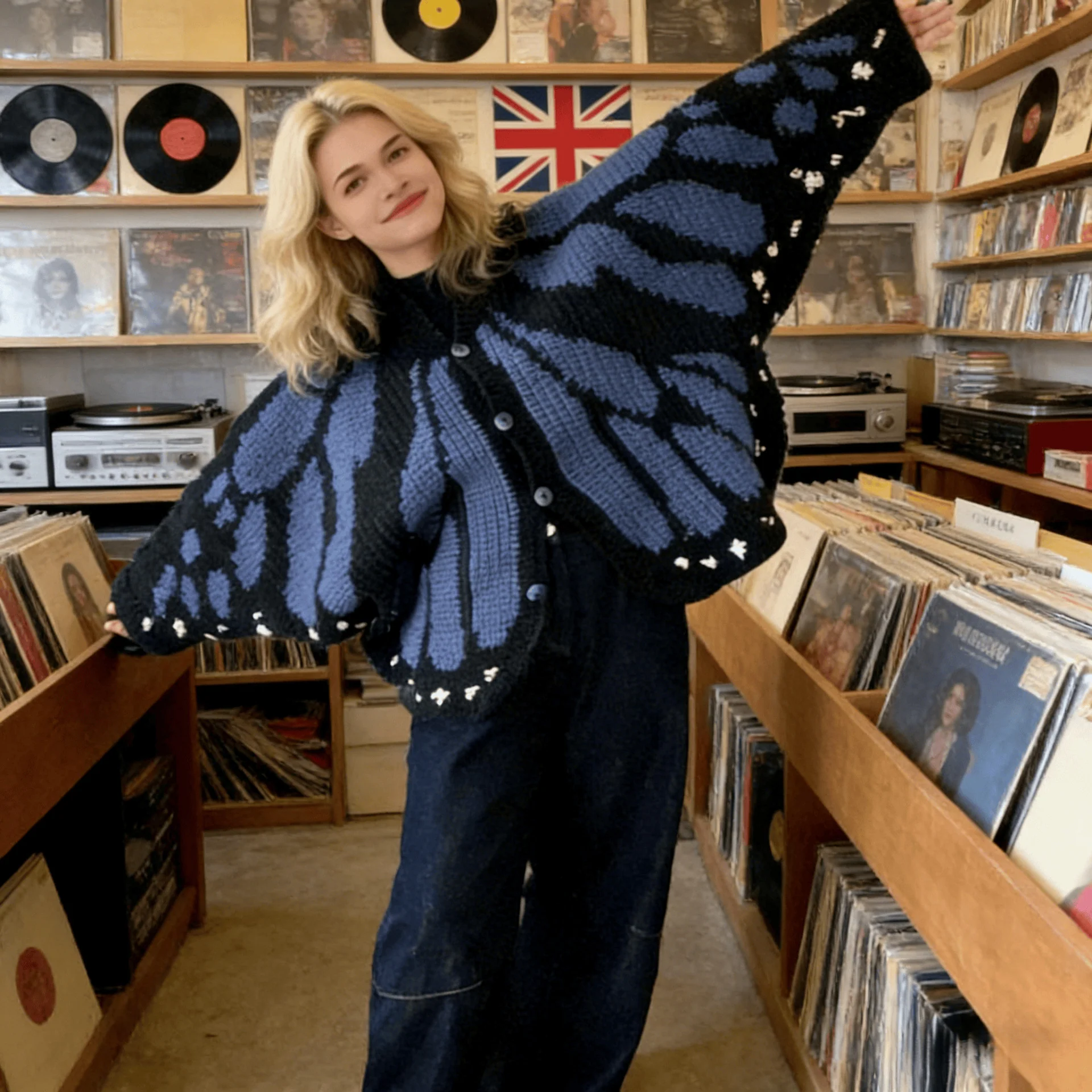 Monarch Butterfly Cardigan - Image 5