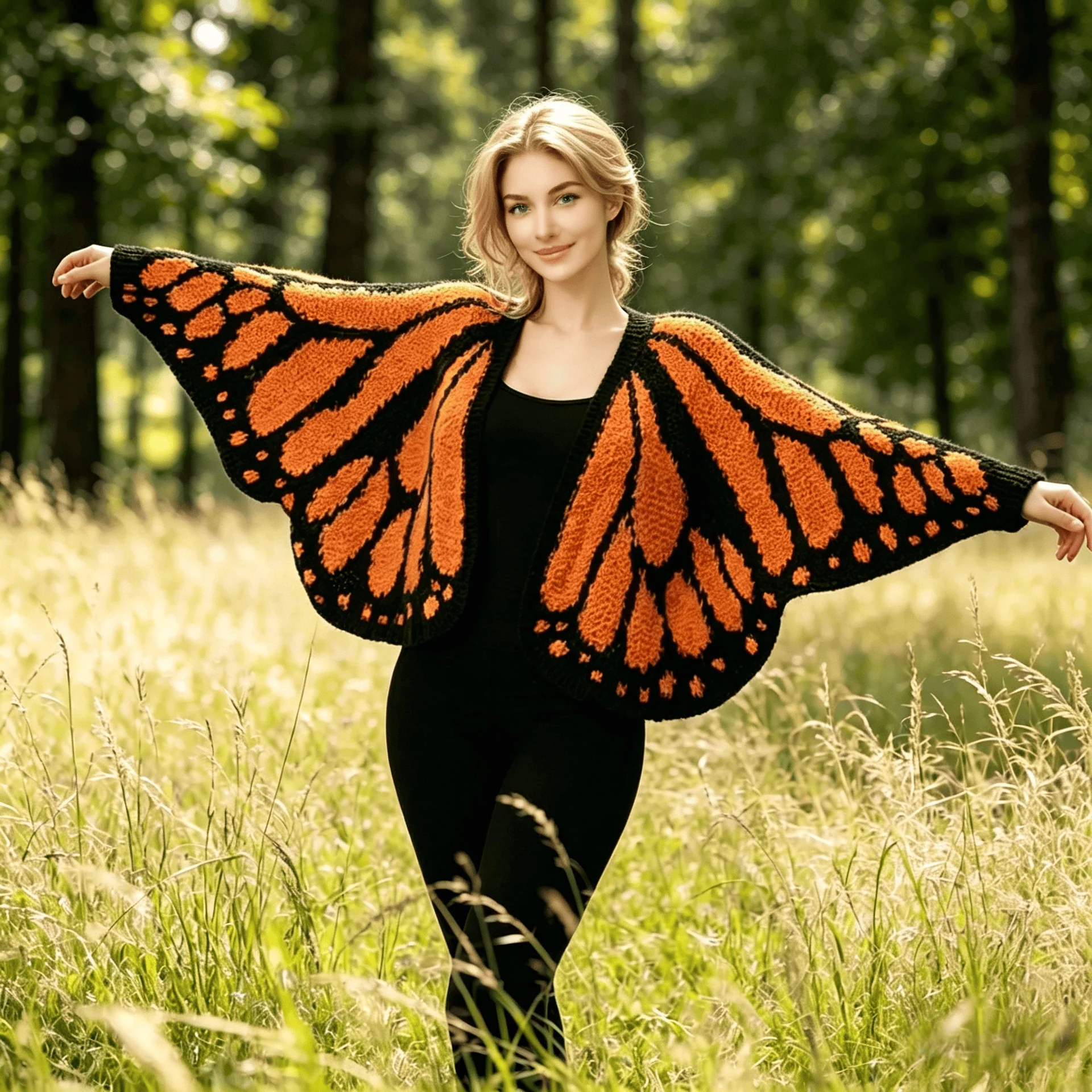 Monarch Butterfly Cardigan - Image 7