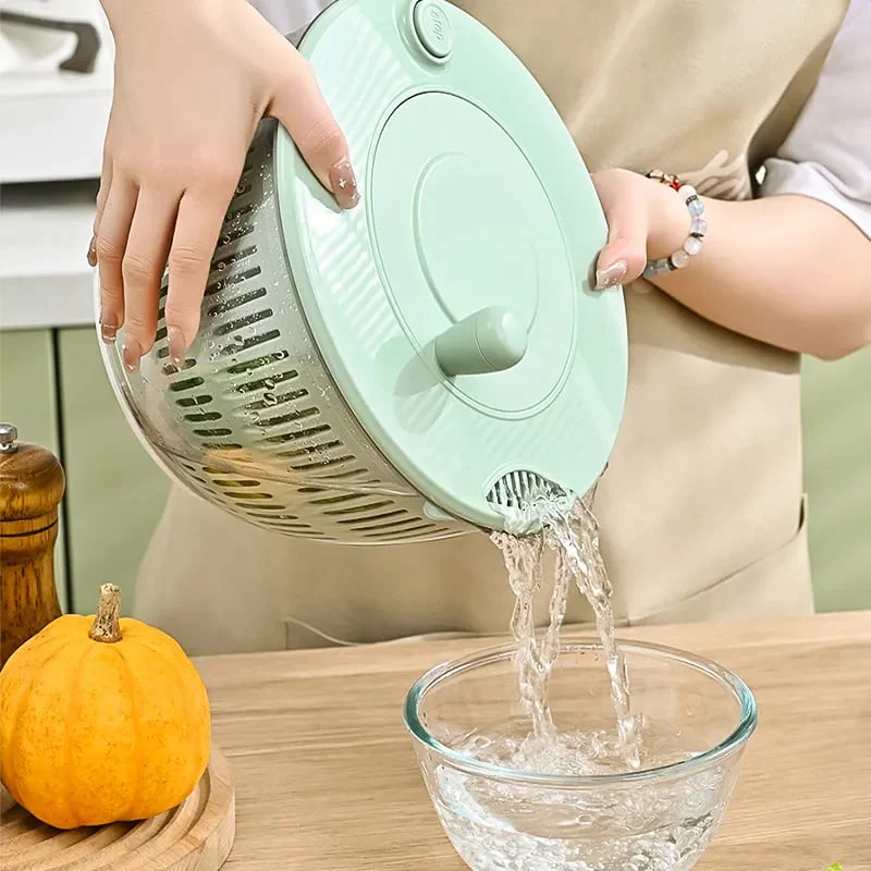 Large Capacity Multi-Function Salad Spinner - Image 5