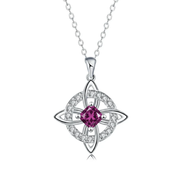 Mystical Birthstone Witches Knot Necklace – Natural Crystal🔮💞Protect Your Loved Ones - Image 11