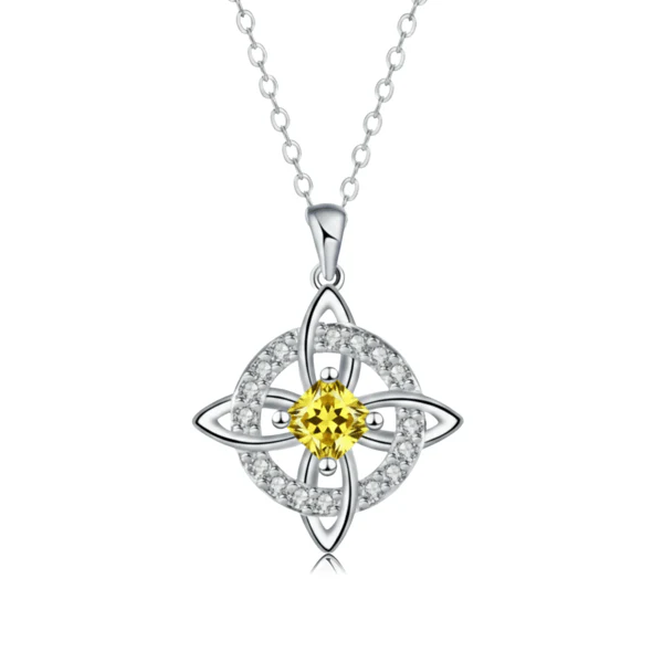 Mystical Birthstone Witches Knot Necklace – Natural Crystal🔮💞Protect Your Loved Ones - Image 15