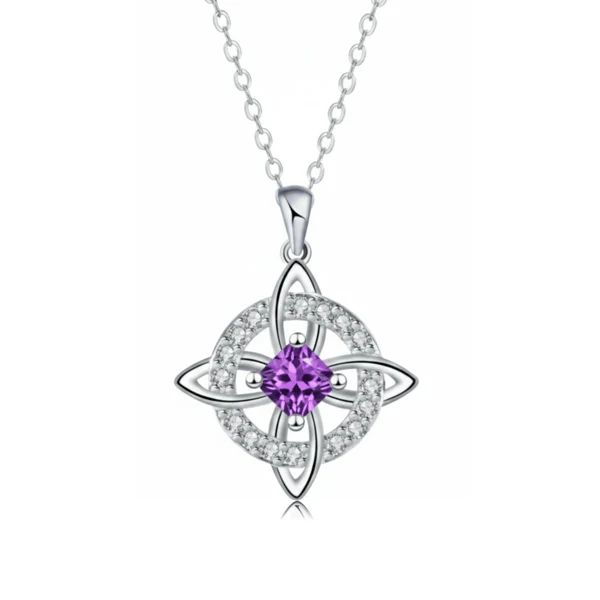 Mystical Birthstone Witches Knot Necklace – Natural Crystal🔮💞Protect Your Loved Ones - Image 6