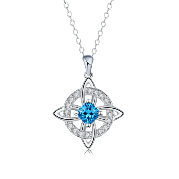 Mystical Birthstone Witches Knot Necklace – Natural Crystal🔮💞Protect Your Loved Ones - Image 7