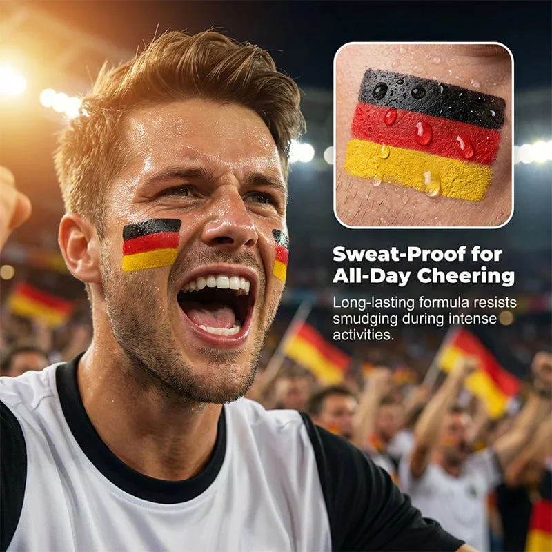 🔥LAST DAY 50% OFF - 🌈✨National Flag Face Paint Stick for Sports Fans - Image 2
