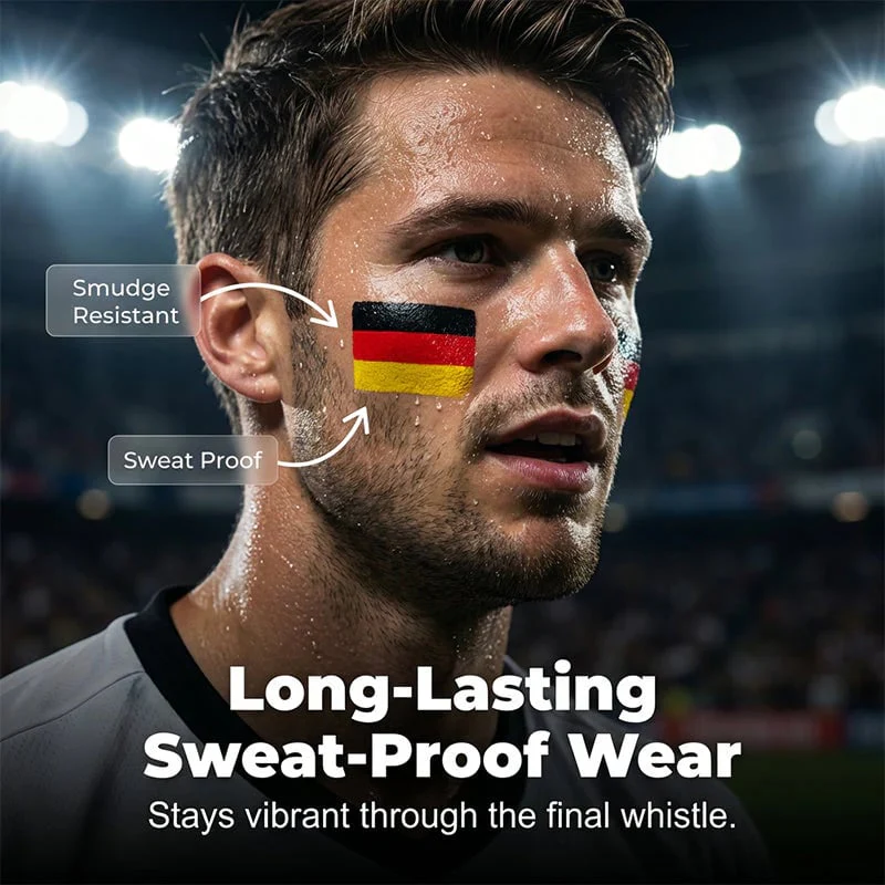 🔥LAST DAY 50% OFF - 🌈✨National Flag Face Paint Stick for Sports Fans - Image 3
