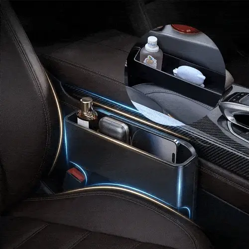2-in-1 Car Steering Wheel Desk & Seat Gap Organizer Tray - Image 4