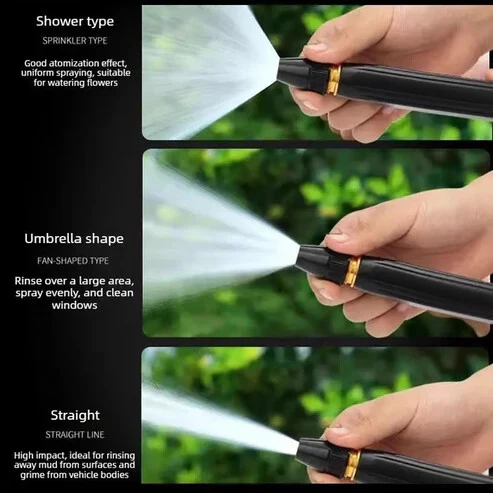 High-Pressure Hose Spray Gun with Brush Attachment - Image 4
