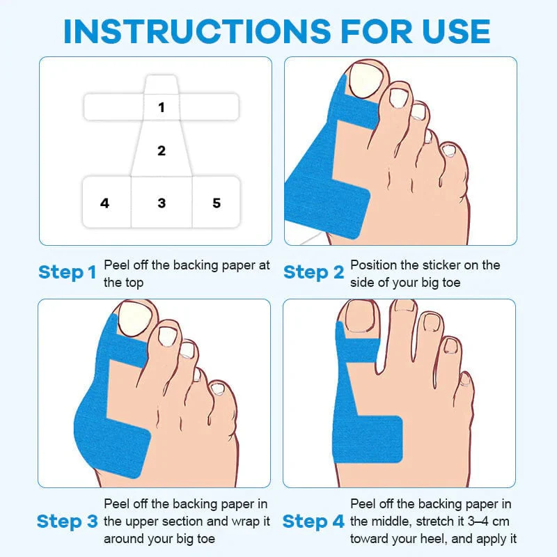 🔥LAST DAY 50% OFF - 👣Pre-cut Hallux Valgus Corrector Kinesiology Tape - Image 7