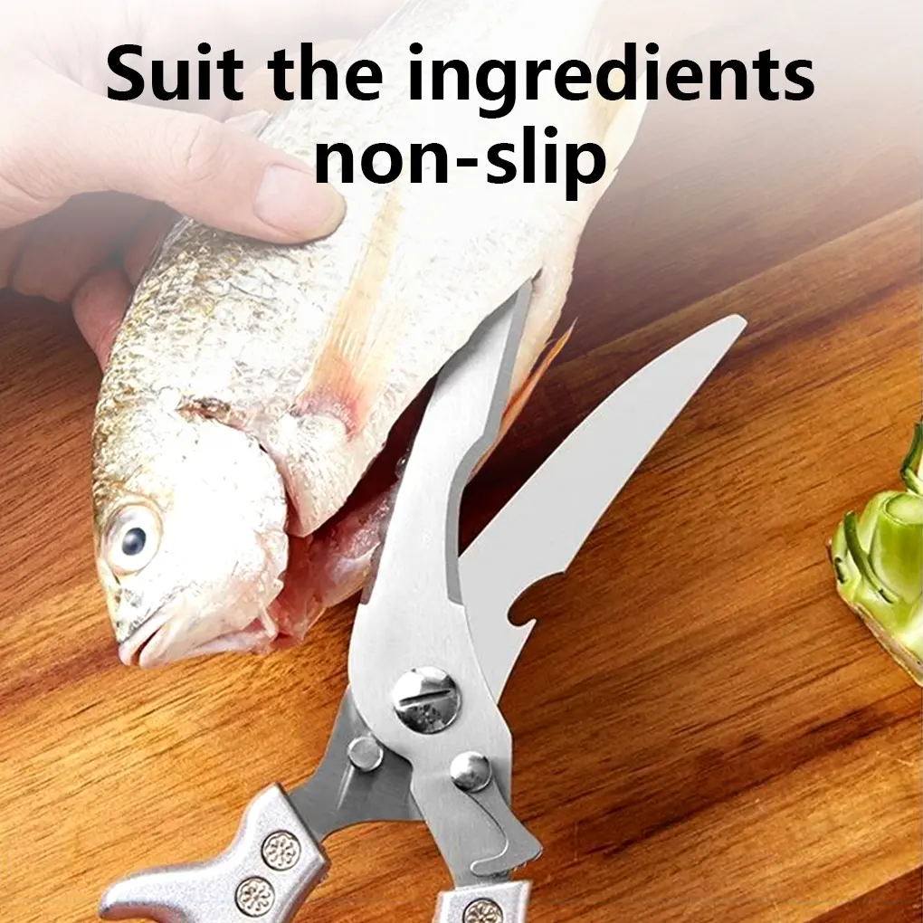 Stainless Steel Bone-Cut Kitchen Scissors - Image 3