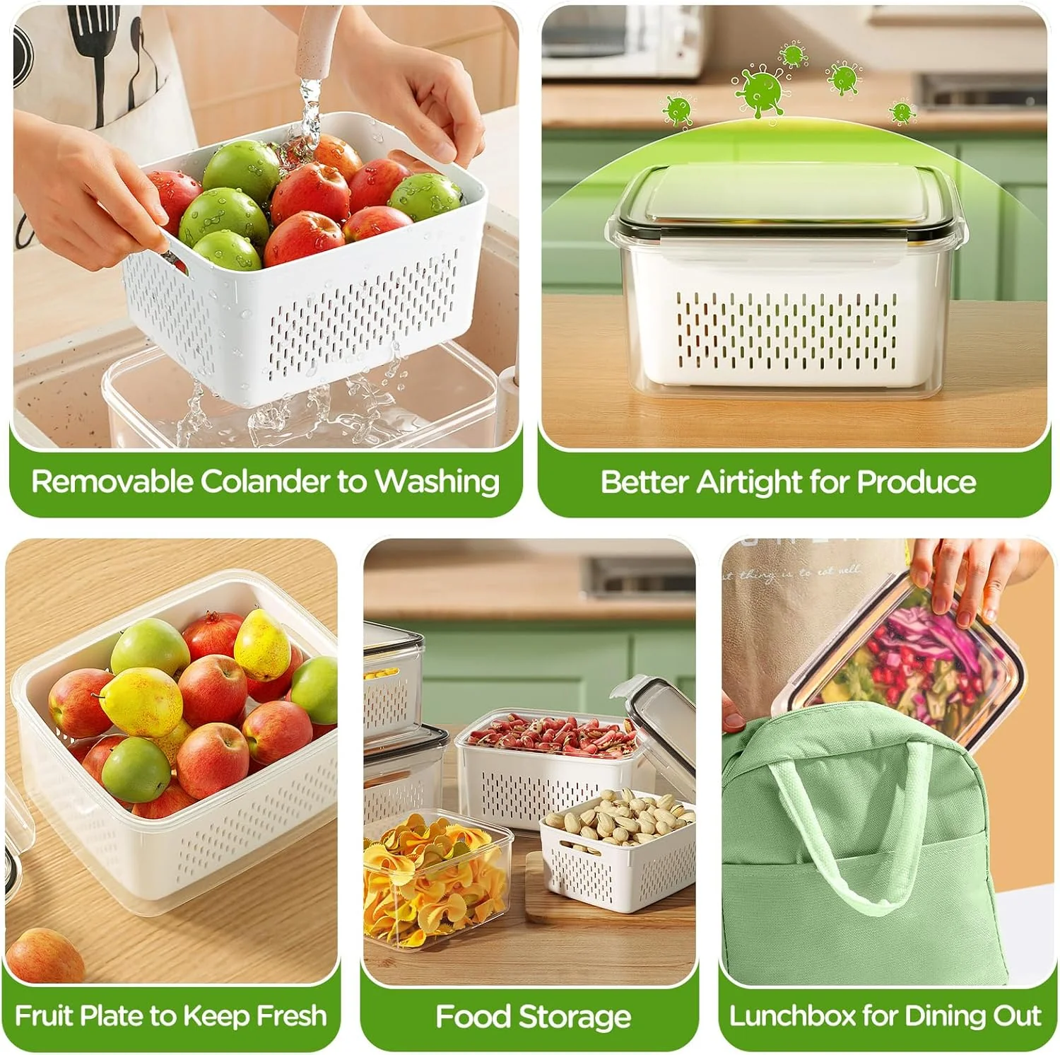 🍓🥰 Refrigerator Food Storage Containers – Keep Fruits Fresh - Image 13