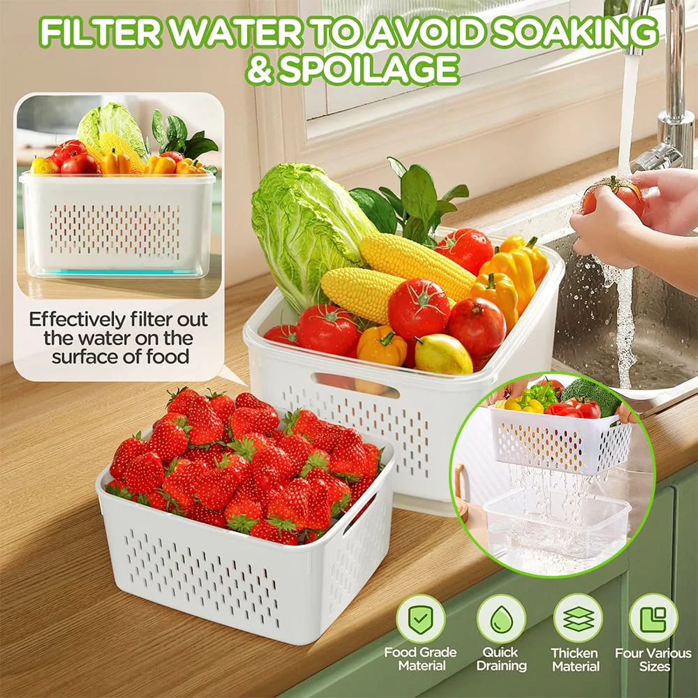🍓🥰 Refrigerator Food Storage Containers – Keep Fruits Fresh - Image 2