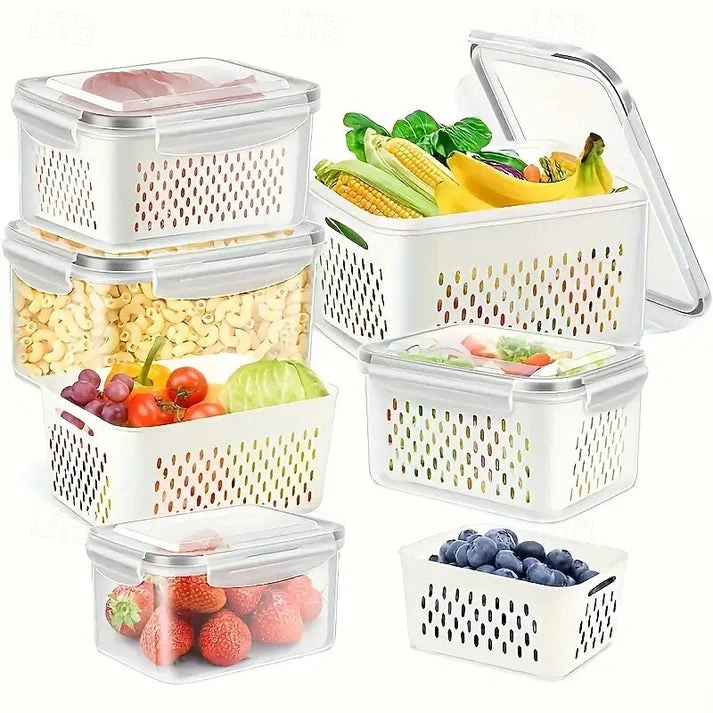 🍓🥰 Refrigerator Food Storage Containers – Keep Fruits Fresh - Image 20