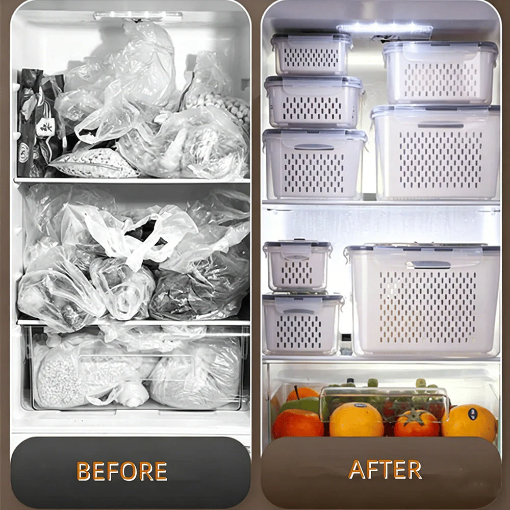 🍓🥰 Refrigerator Food Storage Containers – Keep Fruits Fresh - Image 4