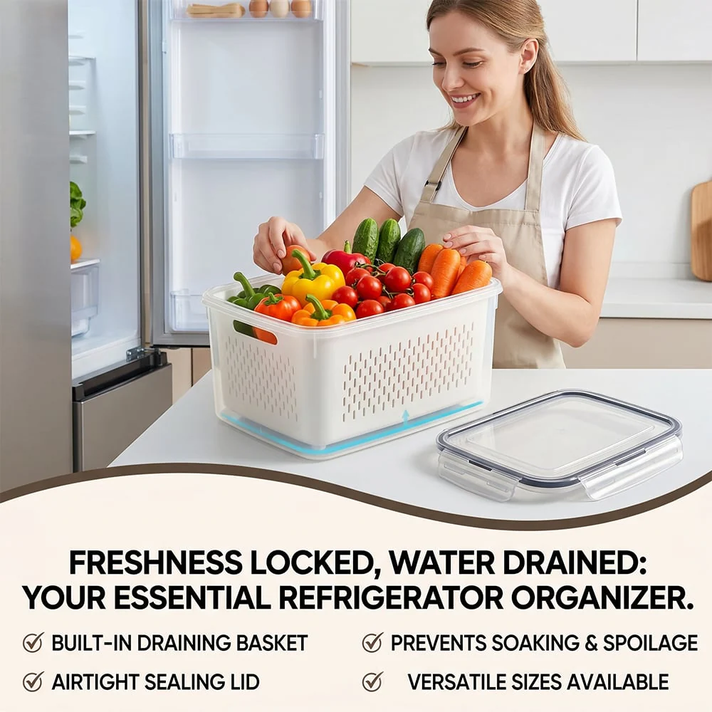 🍓🥰 Refrigerator Food Storage Containers – Keep Fruits Fresh - Image 7