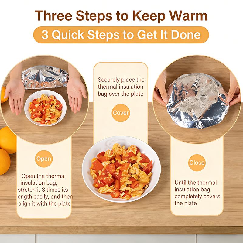 Reusable Aluminum Foil Food Covers - Image 6