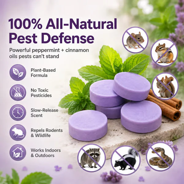 All-Natural Peppermint & Cinnamon Pest & Rodent Repellent Pucks - Image 2