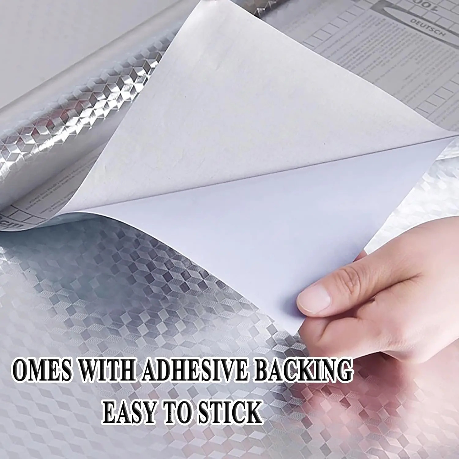🔥Limited Time 50% Off✨Stainless Steel Kitchen Oil-Proof Adhesive Wallpaper Roll - Image 2