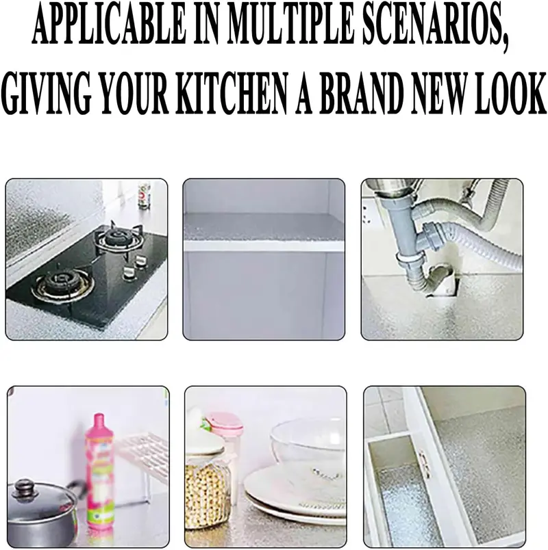 🔥Limited Time 50% Off✨Stainless Steel Kitchen Oil-Proof Adhesive Wallpaper Roll - Image 6