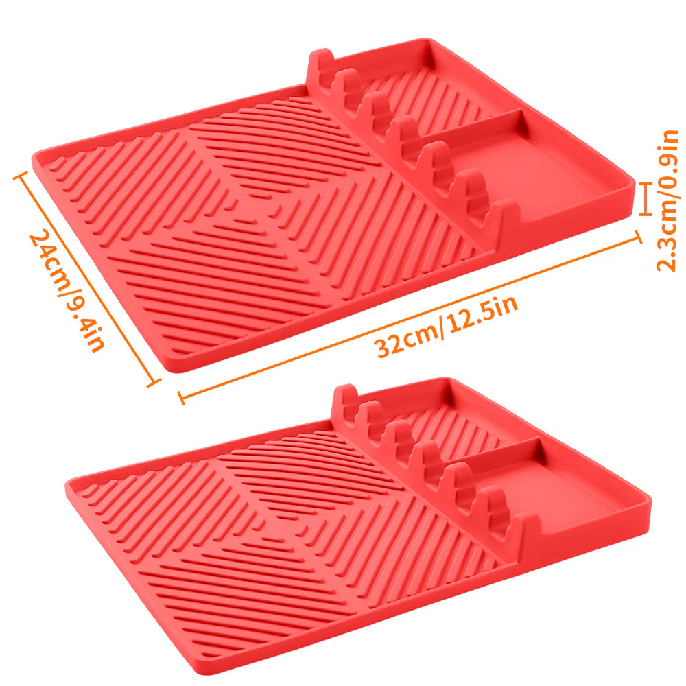Silicone Grill Side Shelf Mat - Image 4
