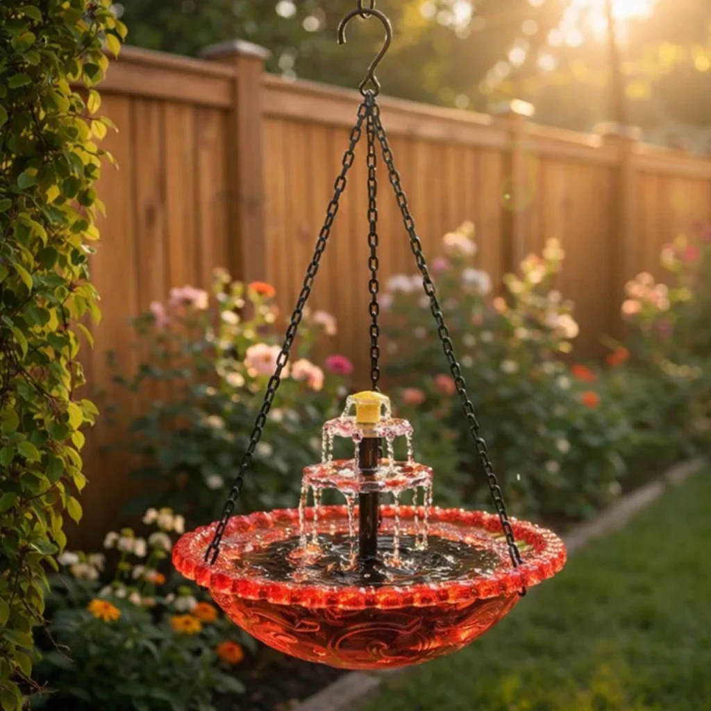 🔥🔥49% Off--Solar Cascade Hanging Bird Bath Fountain🎁Buy 2 Free Shipping - Image 2