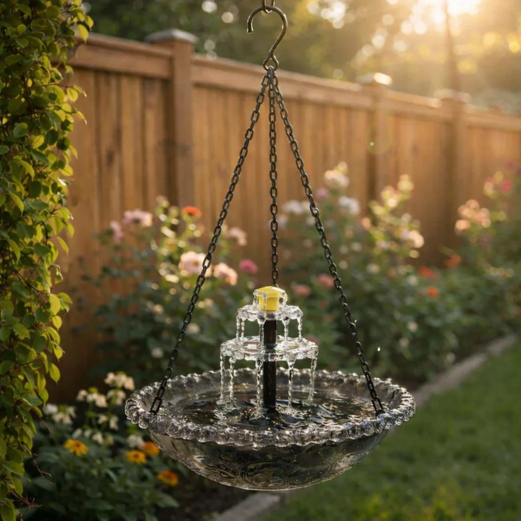 🔥🔥49% Off--Solar Cascade Hanging Bird Bath Fountain🎁Buy 2 Free Shipping - Image 4