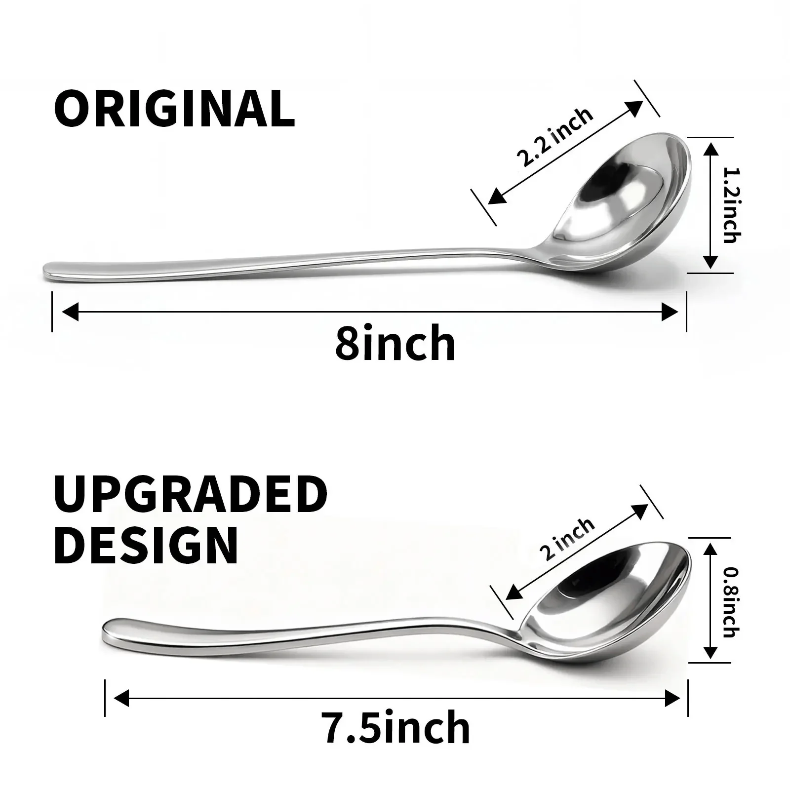 🍲 4/6 PCs Stainless Steel Soup Spoon Set - Image 11