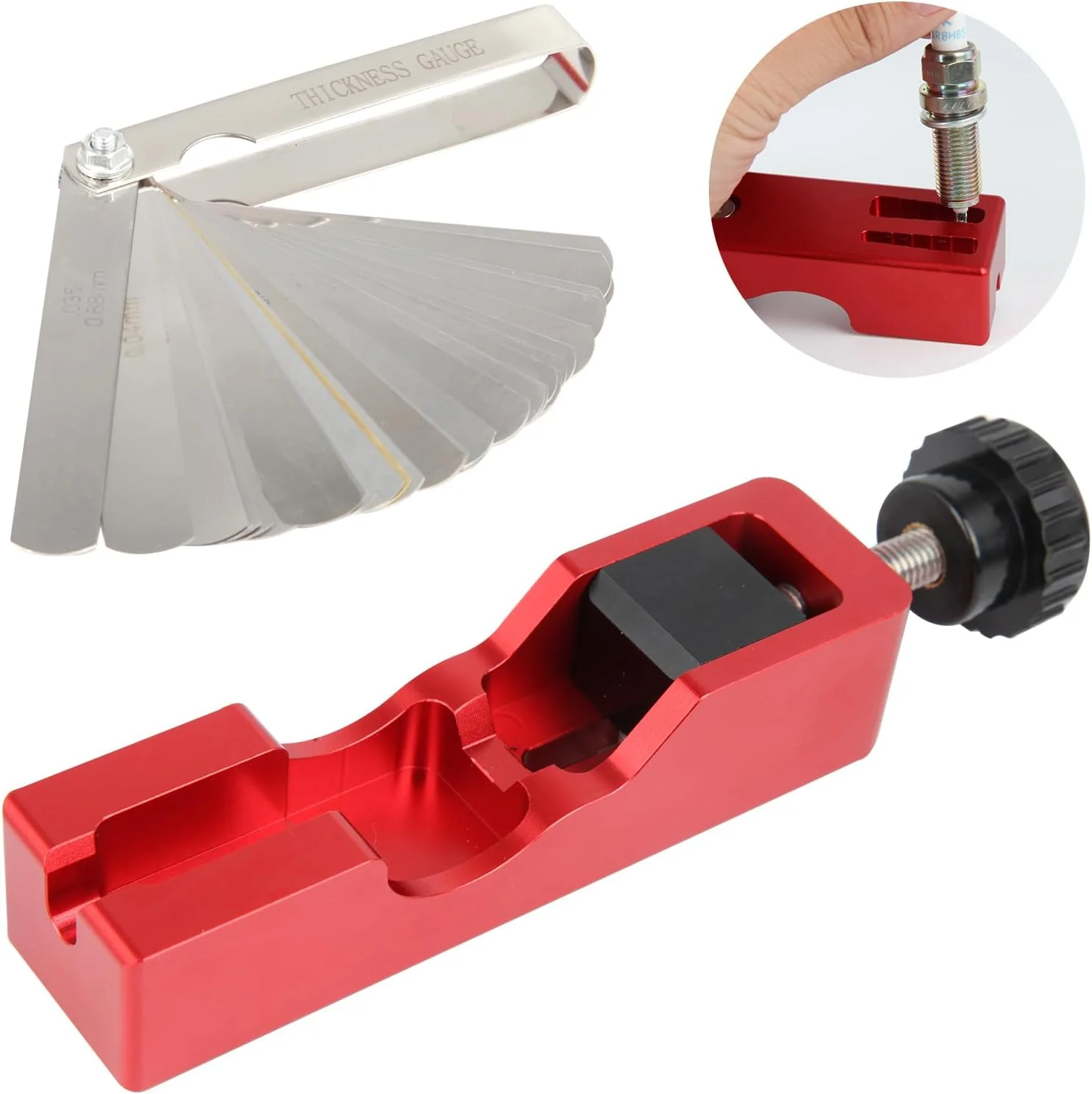 🔥LAST DAY 49% OFF - 🛠️Spark Plug Gap Tool with Feeler Gauge