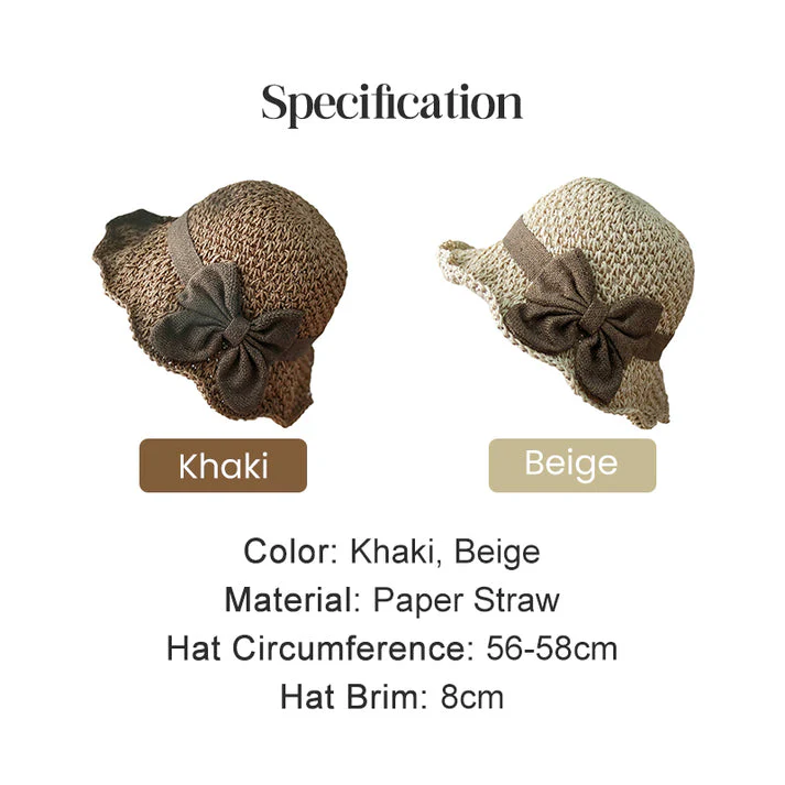 🔥 Hot Sale 49% OFF🔥Elegant Woven Straw Sun Hat with Bow - Image 10