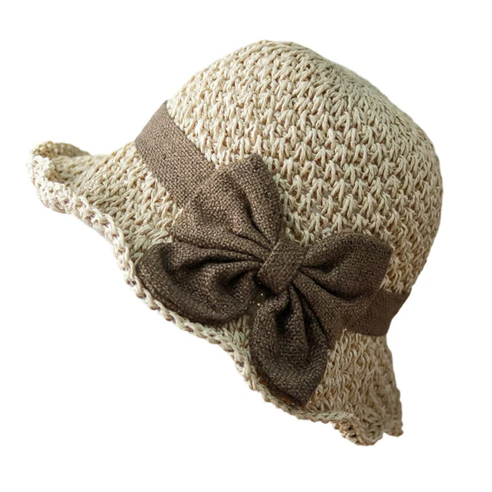 🔥 Hot Sale 49% OFF🔥Elegant Woven Straw Sun Hat with Bow - Image 11