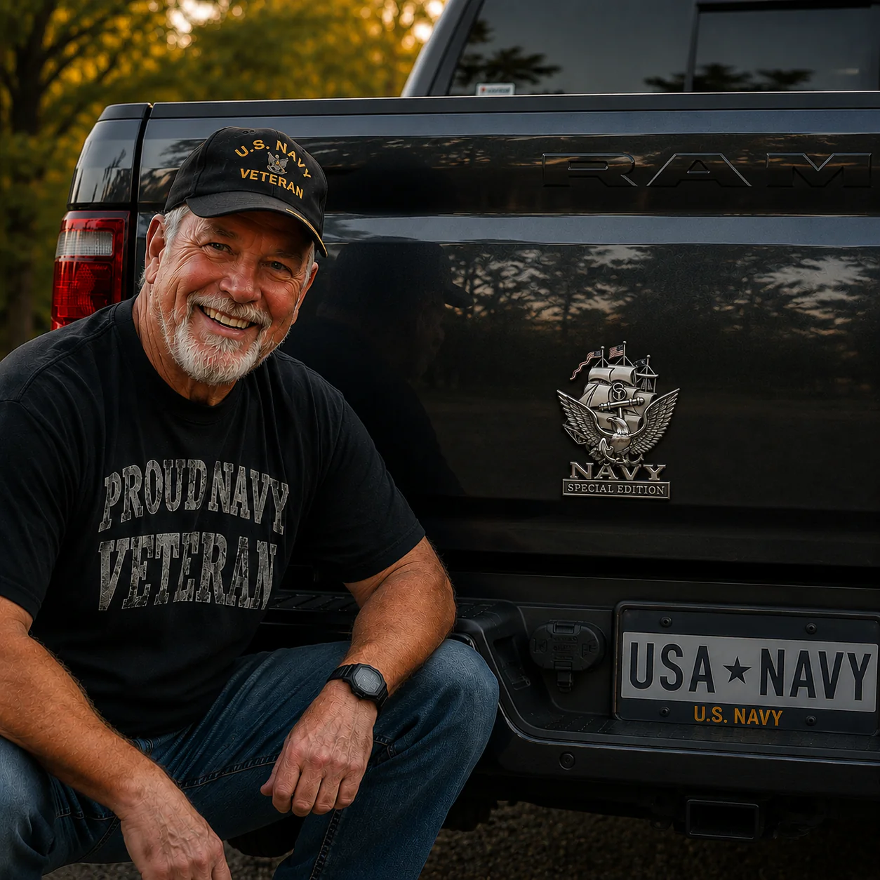 U.S. Navy Special Edition Metal Vehicle Badge - Image 11