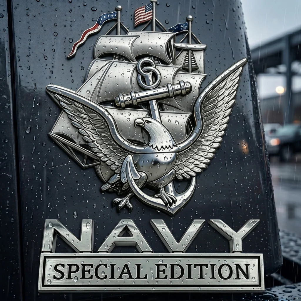 U.S. Navy Special Edition Metal Vehicle Badge - Image 13