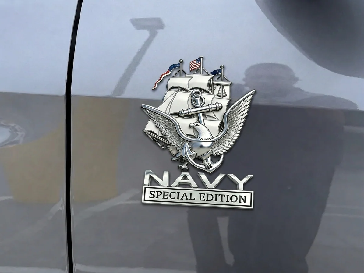 U.S. Navy Special Edition Metal Vehicle Badge - Image 14