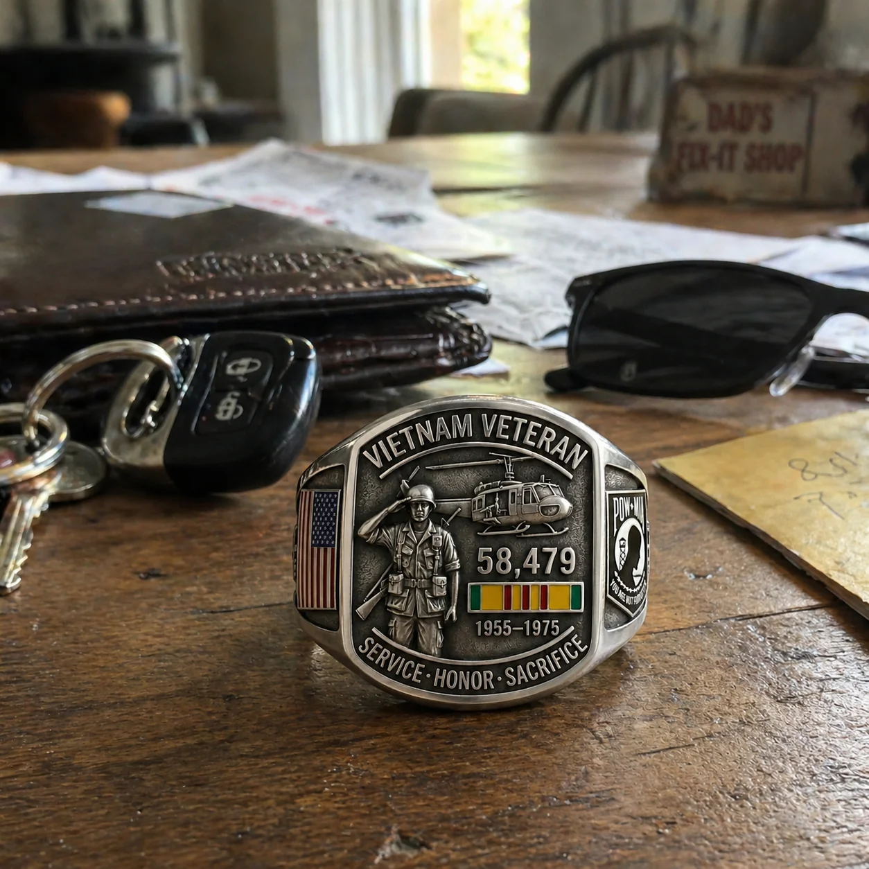 🔥Last Day 49% OFF🔥 Vietnam Veteran Tribute Commemorative Ring - Image 2