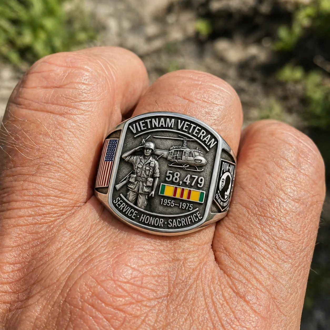 🔥Last Day 49% OFF🔥 Vietnam Veteran Tribute Commemorative Ring - Image 4