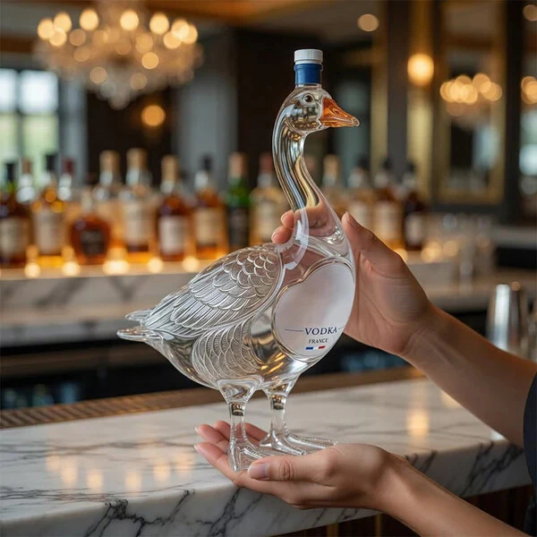 Vodka 3D Sculpted Goose Bottle - Image 2