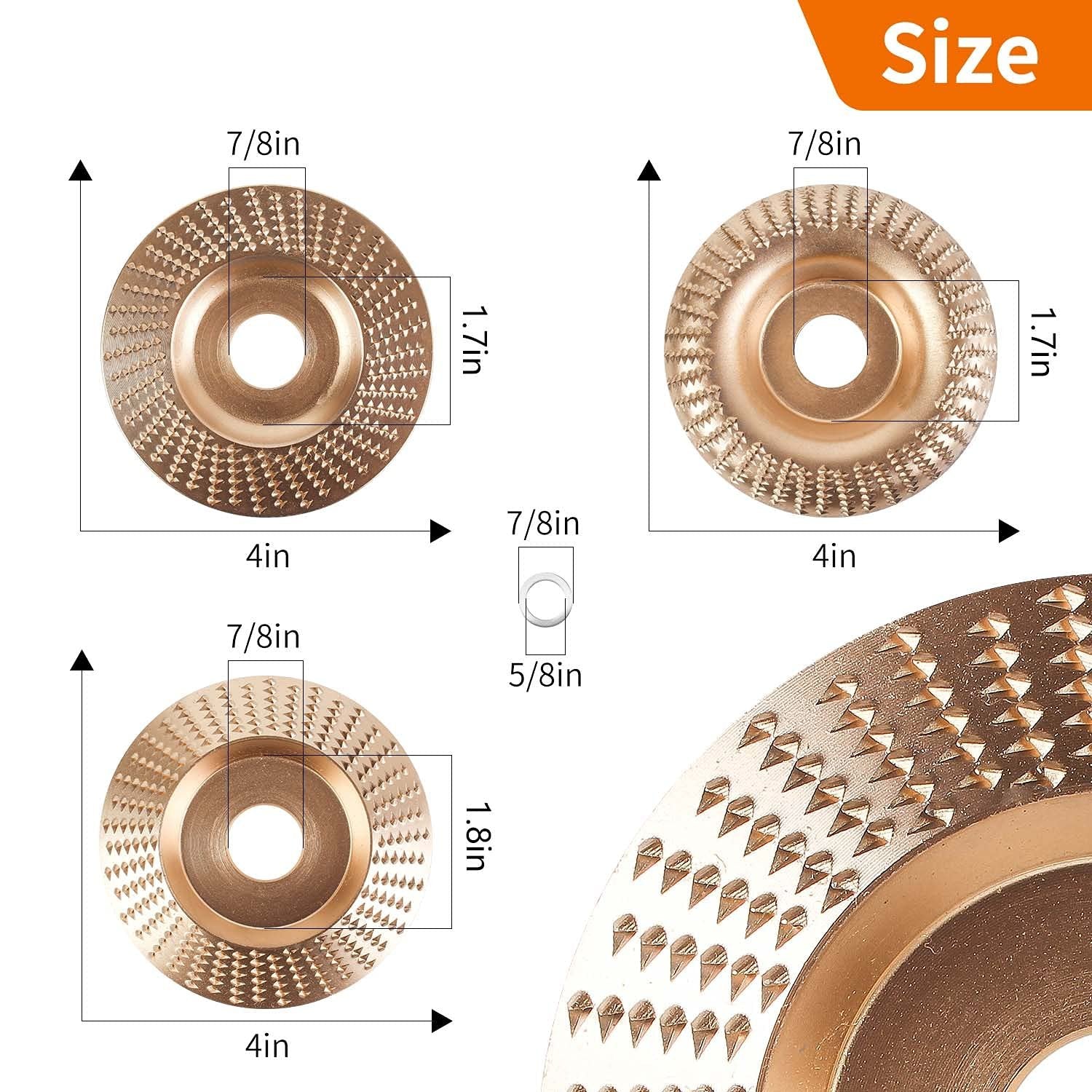 🔥 3PCS 4" Wood Carving Disc Set — The Ultimate Woodworking Game-Changer - Image 5