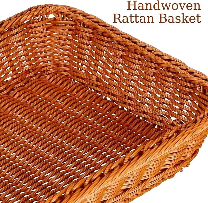 Woven Serving Basket with Clear Acrylic Cover 🧺✨ - Image 9